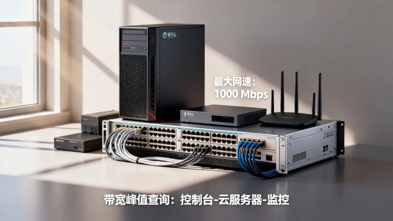 腾讯云服务器最大网速是多少？，腾讯云服务器带宽峰值怎么查