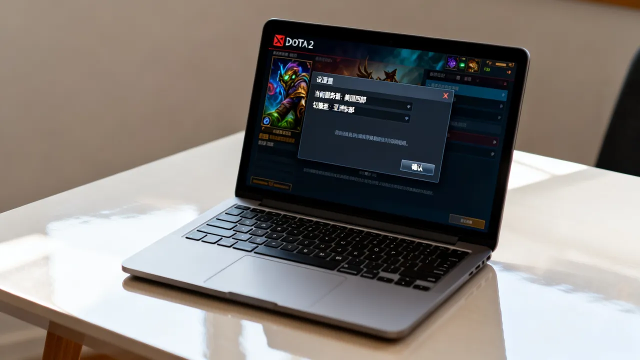 为什么dota2一直是美国西部服务器，怎么切换服务器？