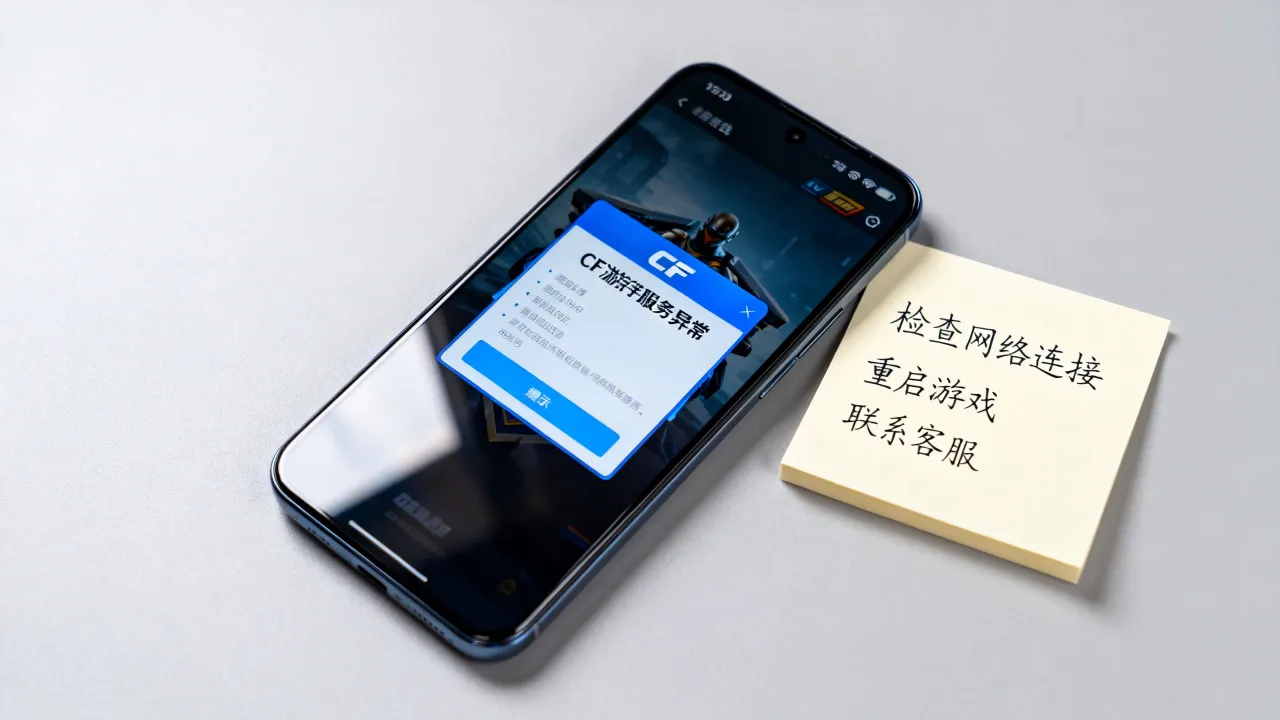 手游CF为什么说服务器异常，CF手游服务器异常怎么解决