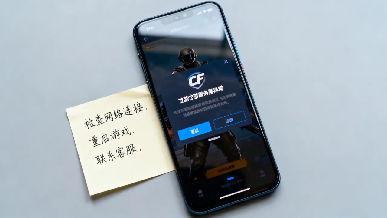 手游CF为什么说服务器异常，CF手游服务器异常怎么解决