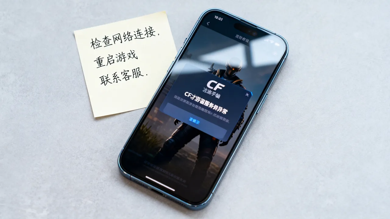手游CF为什么说服务器异常，CF手游服务器异常怎么解决