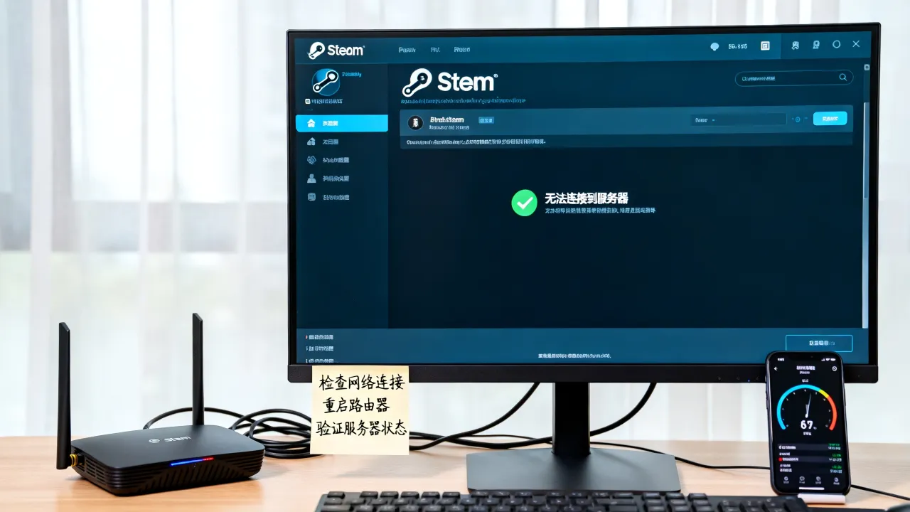 为什么无法连接到steam网络连接服务器，连接超时怎么办？