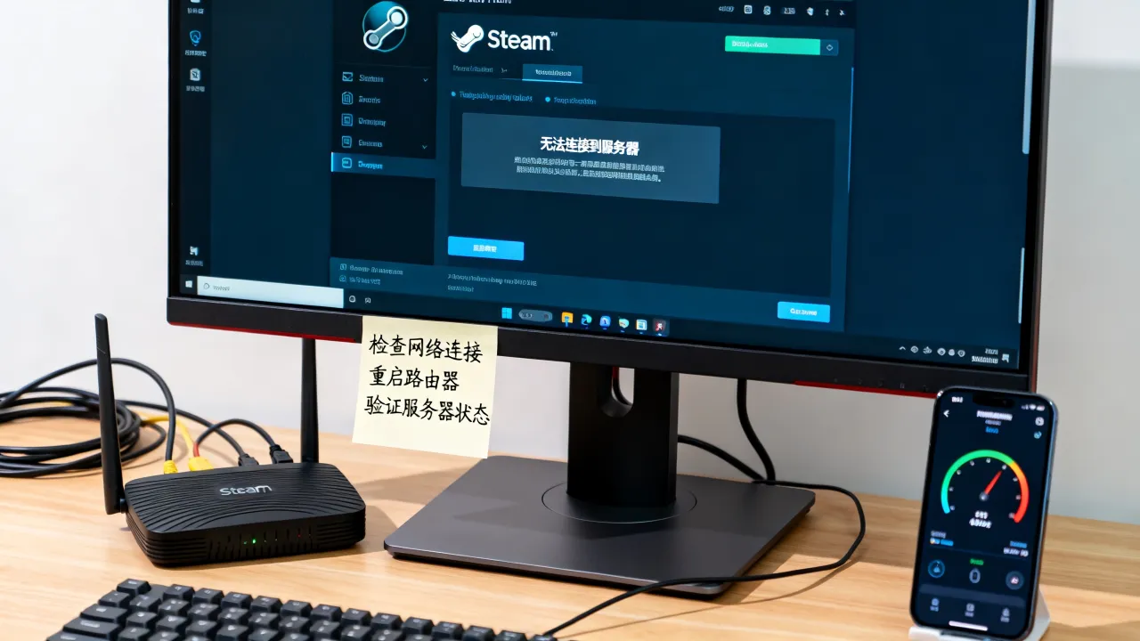 为什么无法连接到steam网络连接服务器，连接超时怎么办？