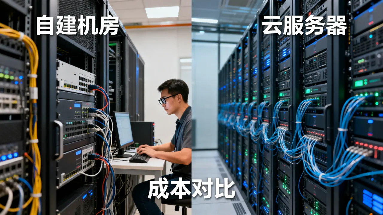 电商为什么要租服务器，自建机房和云服务器哪个更划算？