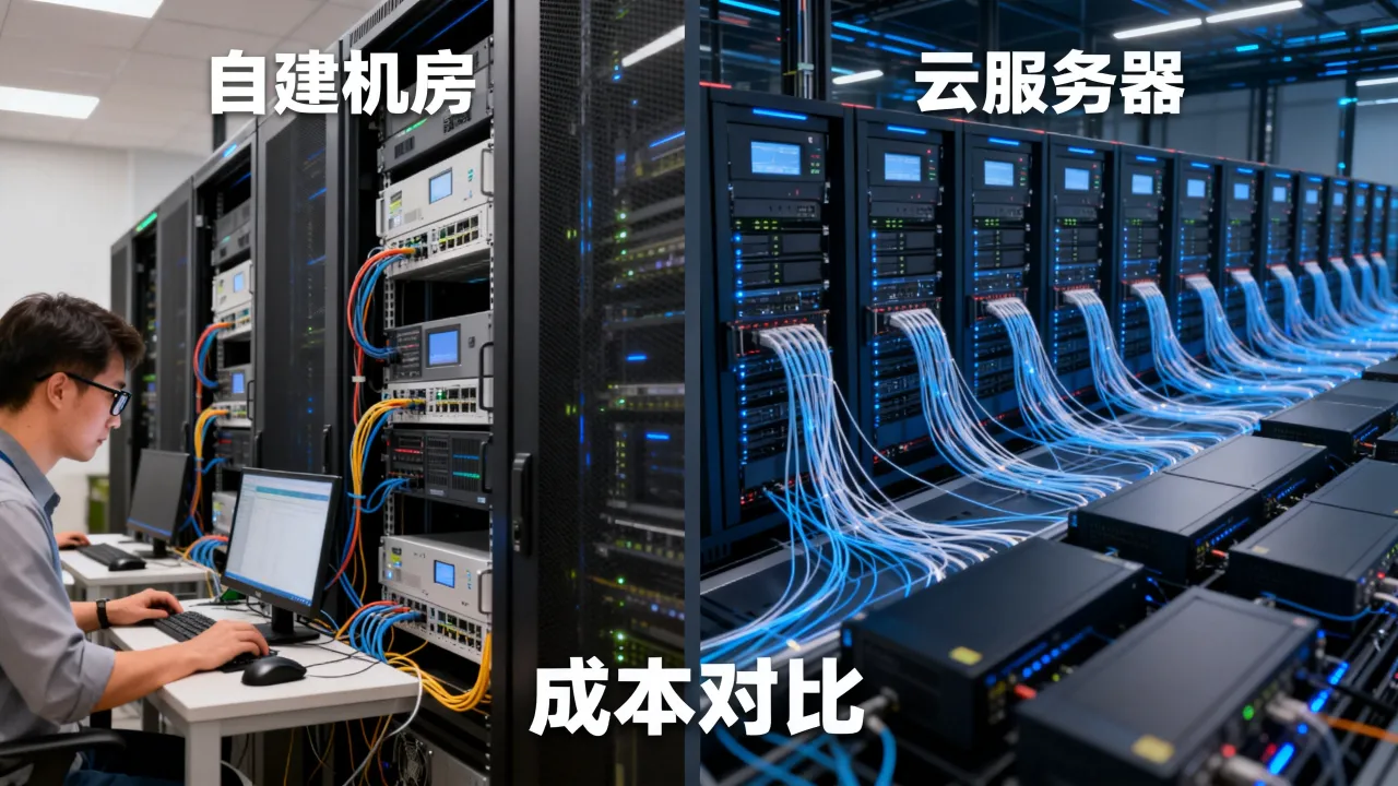 电商为什么要租服务器，自建机房和云服务器哪个更划算？
