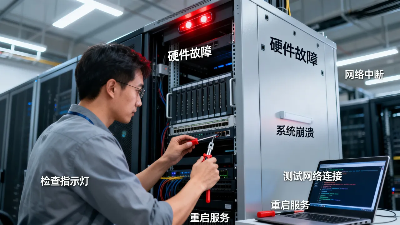 服务器运维常见故障有哪些,服务器运维常见故障怎么排查解决?