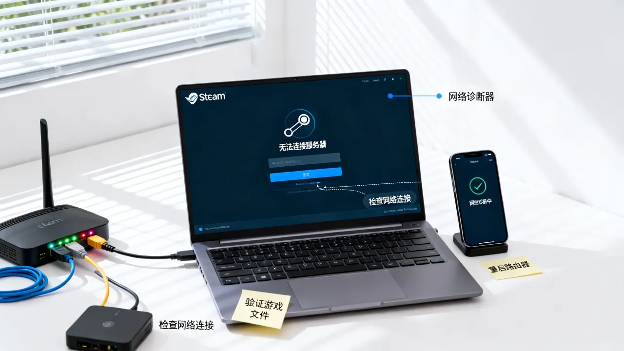 Steam为什么无法连接服务器，连接失败怎么解决