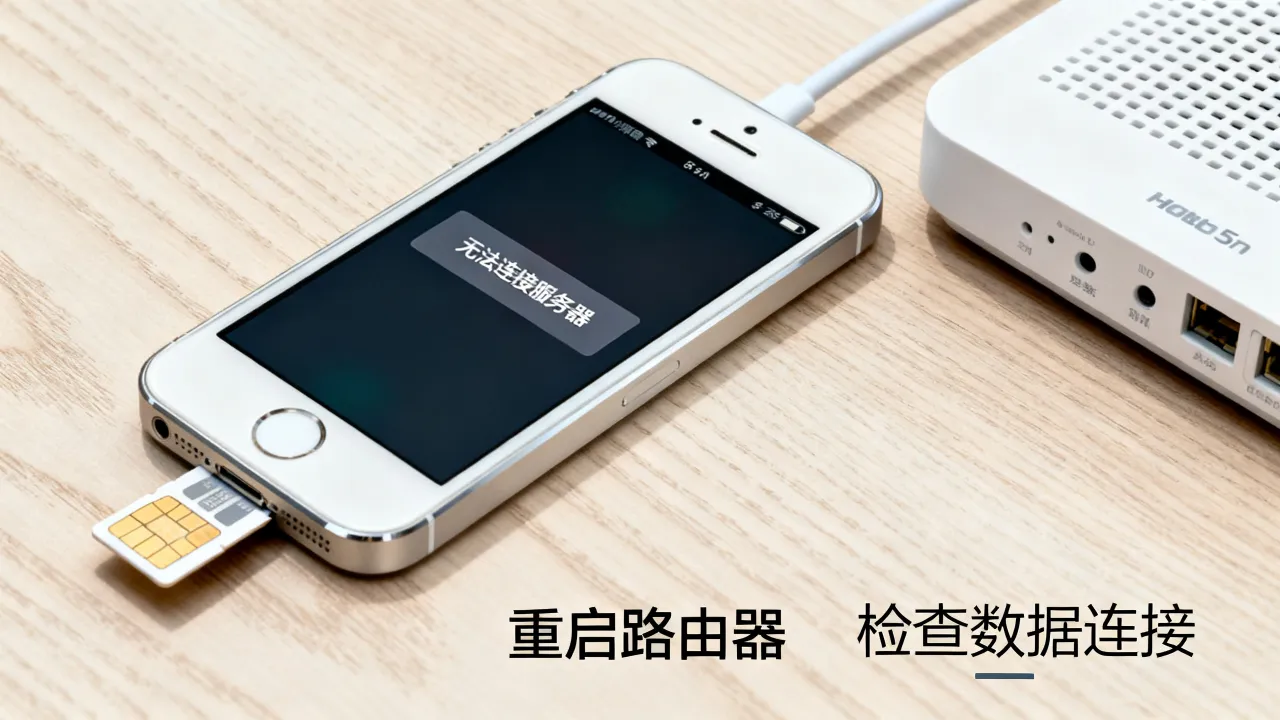 5s为什么打不开软件数据连接服务器，无法连接网络怎么解决？