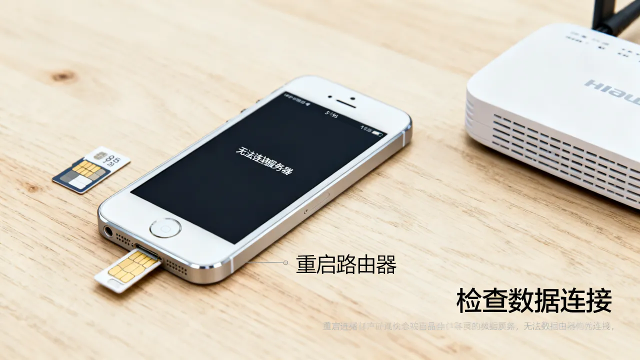 5s为什么打不开软件数据连接服务器，无法连接网络怎么解决？
