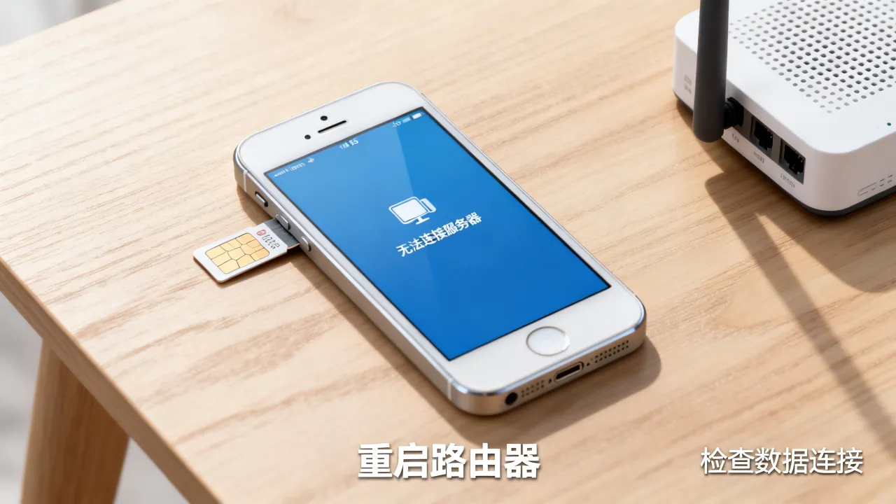 5s为什么打不开软件数据连接服务器，无法连接网络怎么解决？
