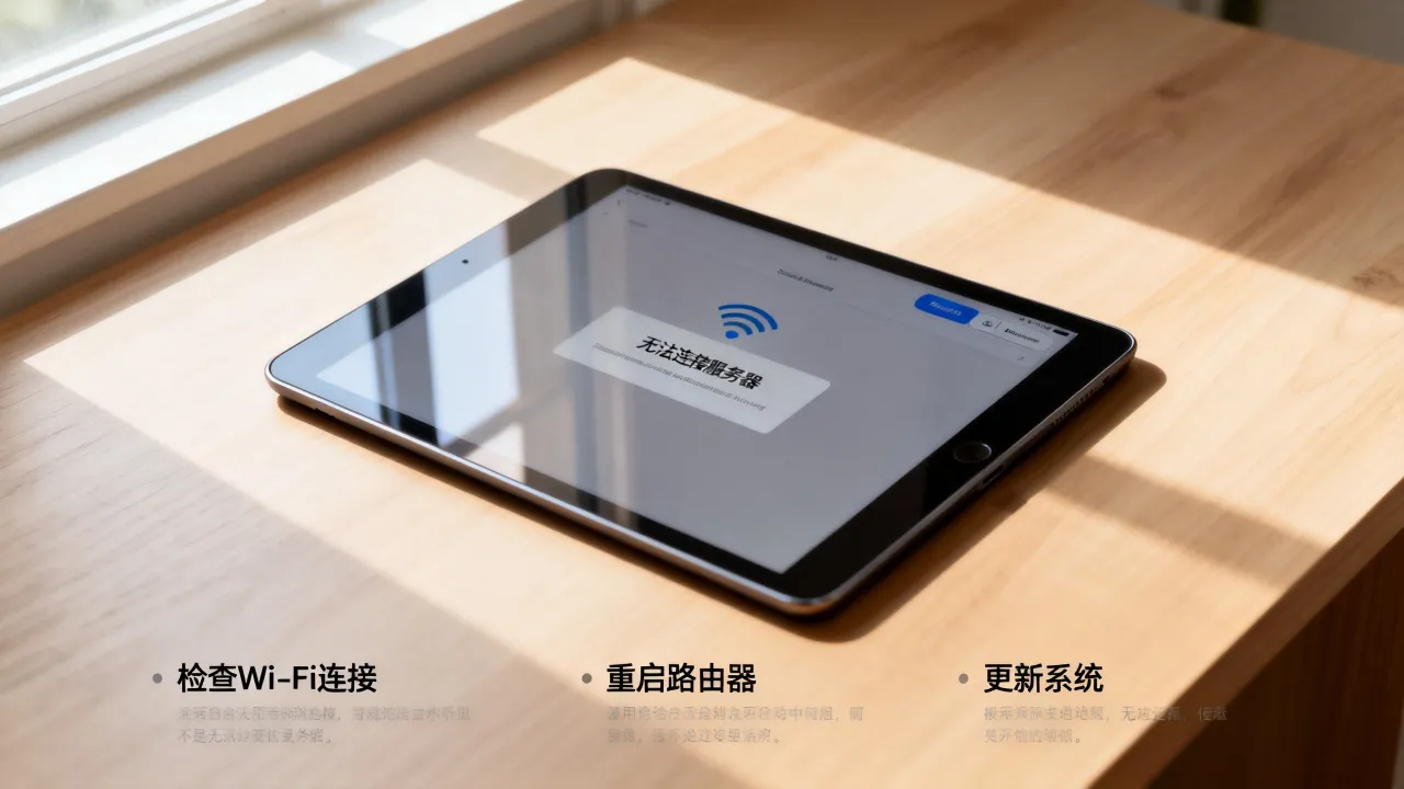 为什么iPad联系不上服务器，iPad无法连接服务器怎么办