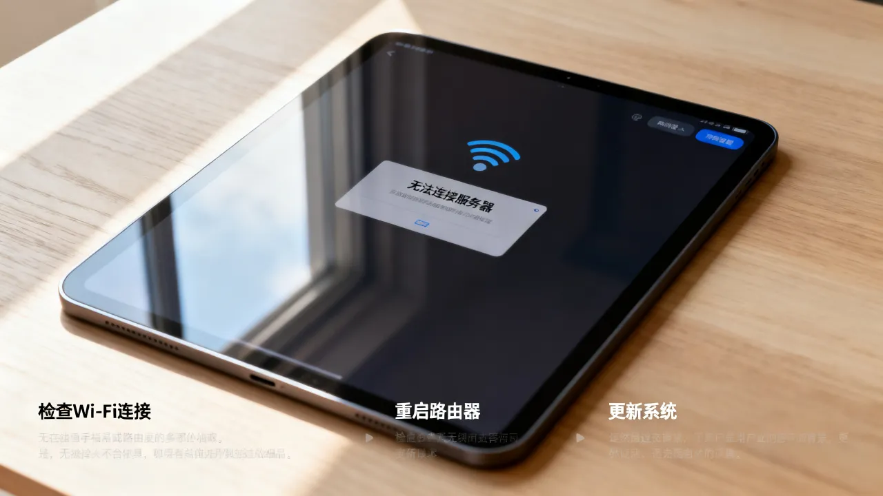 为什么iPad联系不上服务器，iPad无法连接服务器怎么办