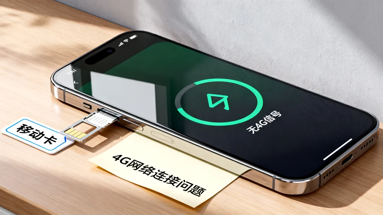 为什么我的移动卡没有4g网络连接服务器，4g网络为何连不上