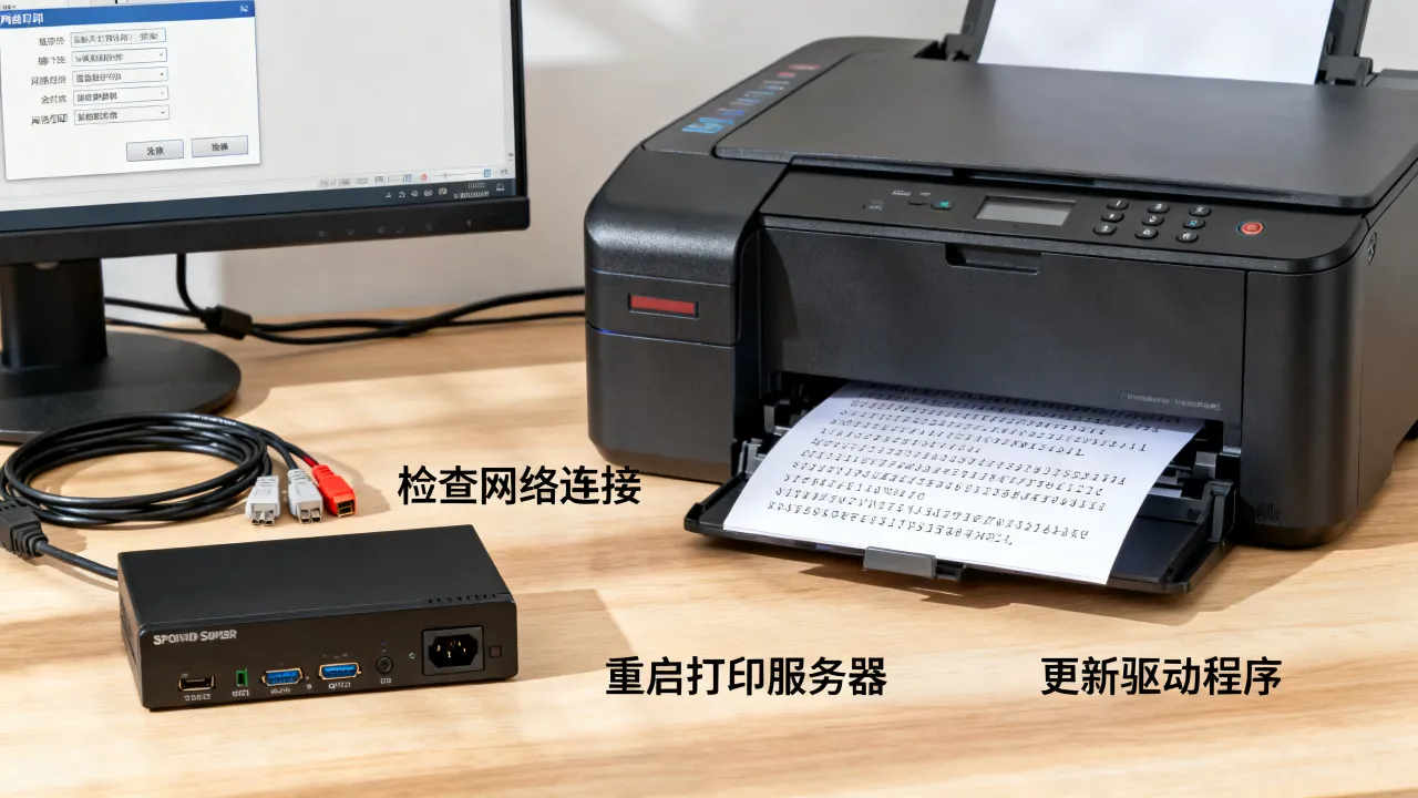 为什么打印服务器乱码，如何解决网络打印乱码故障？