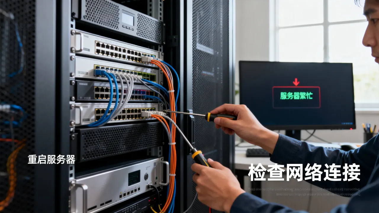 为什么总是服务器繁忙，服务器繁忙怎么解决
