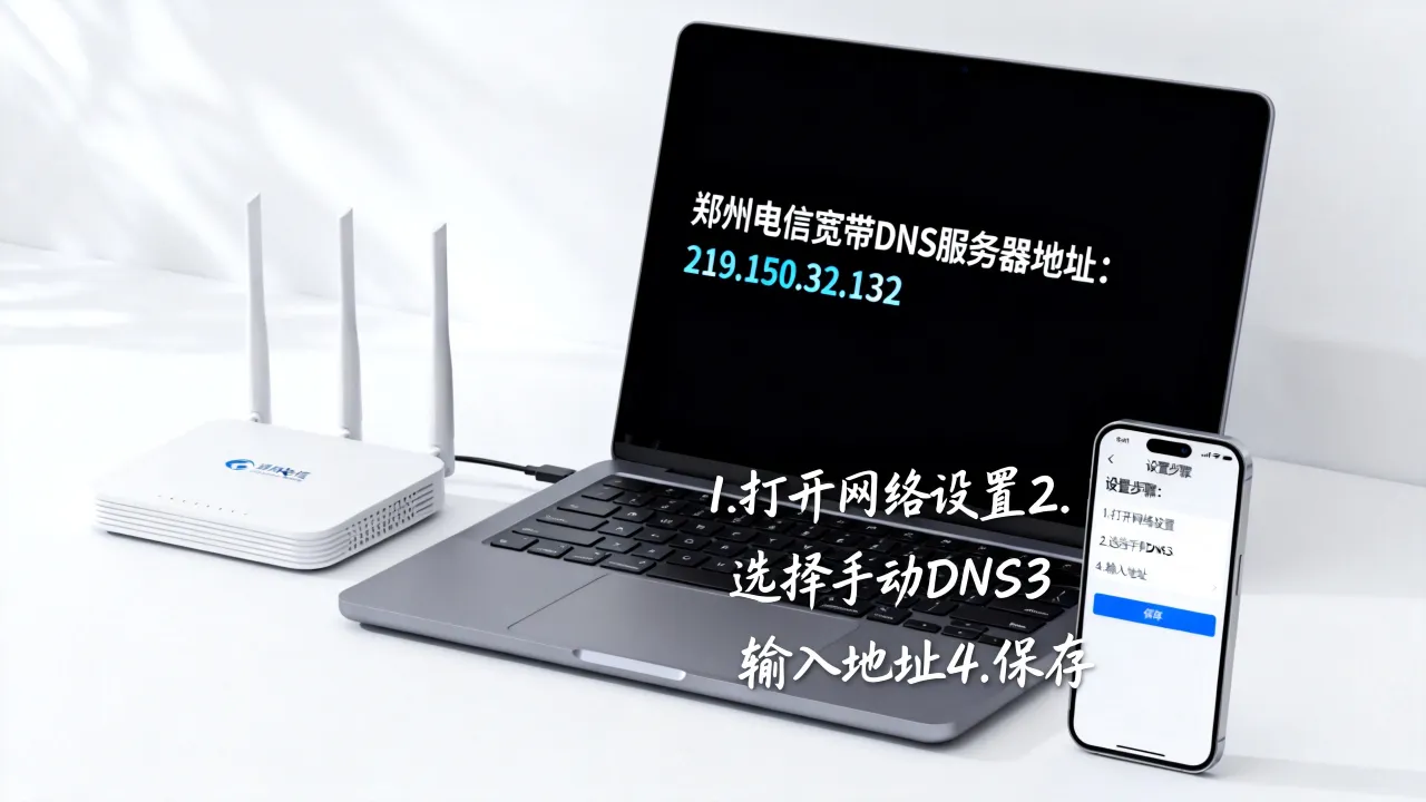 郑州电信宽带dns服务器地址是多少？如何设置才能网速更快？