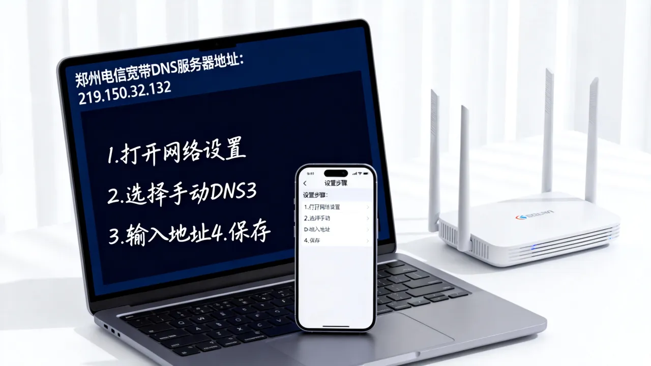 郑州电信宽带dns服务器地址是多少？如何设置才能网速更快？