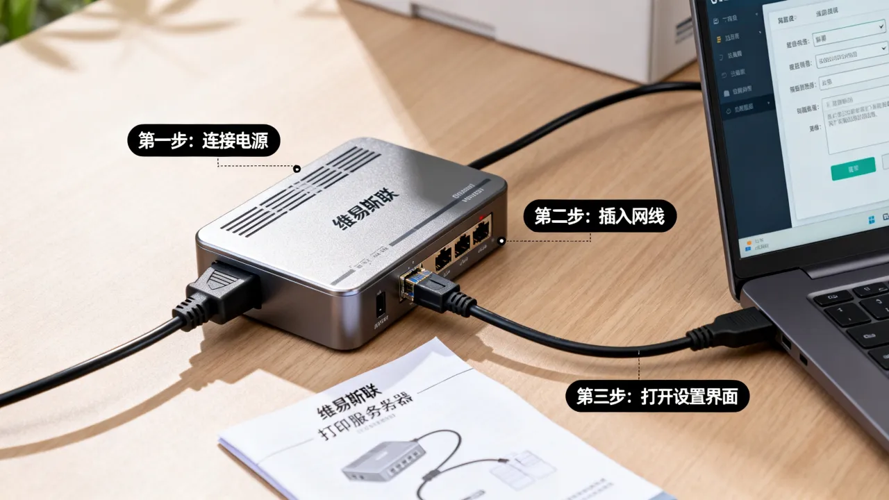 维易斯联打印服务器怎么设置？打印服务器无法连接怎么办