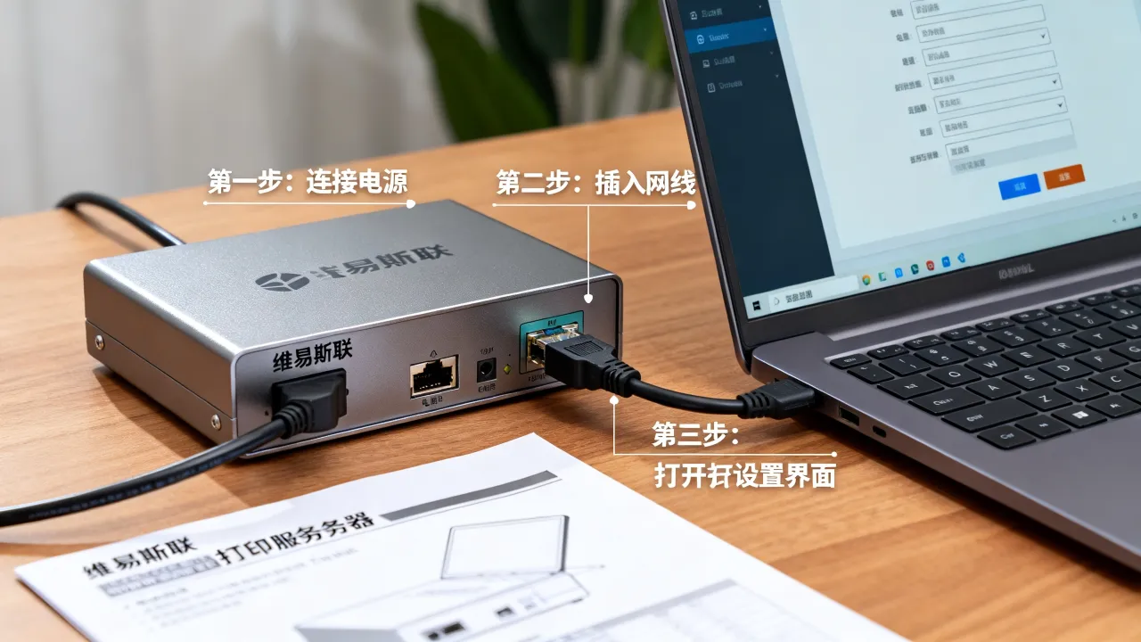 维易斯联打印服务器怎么设置？打印服务器无法连接怎么办