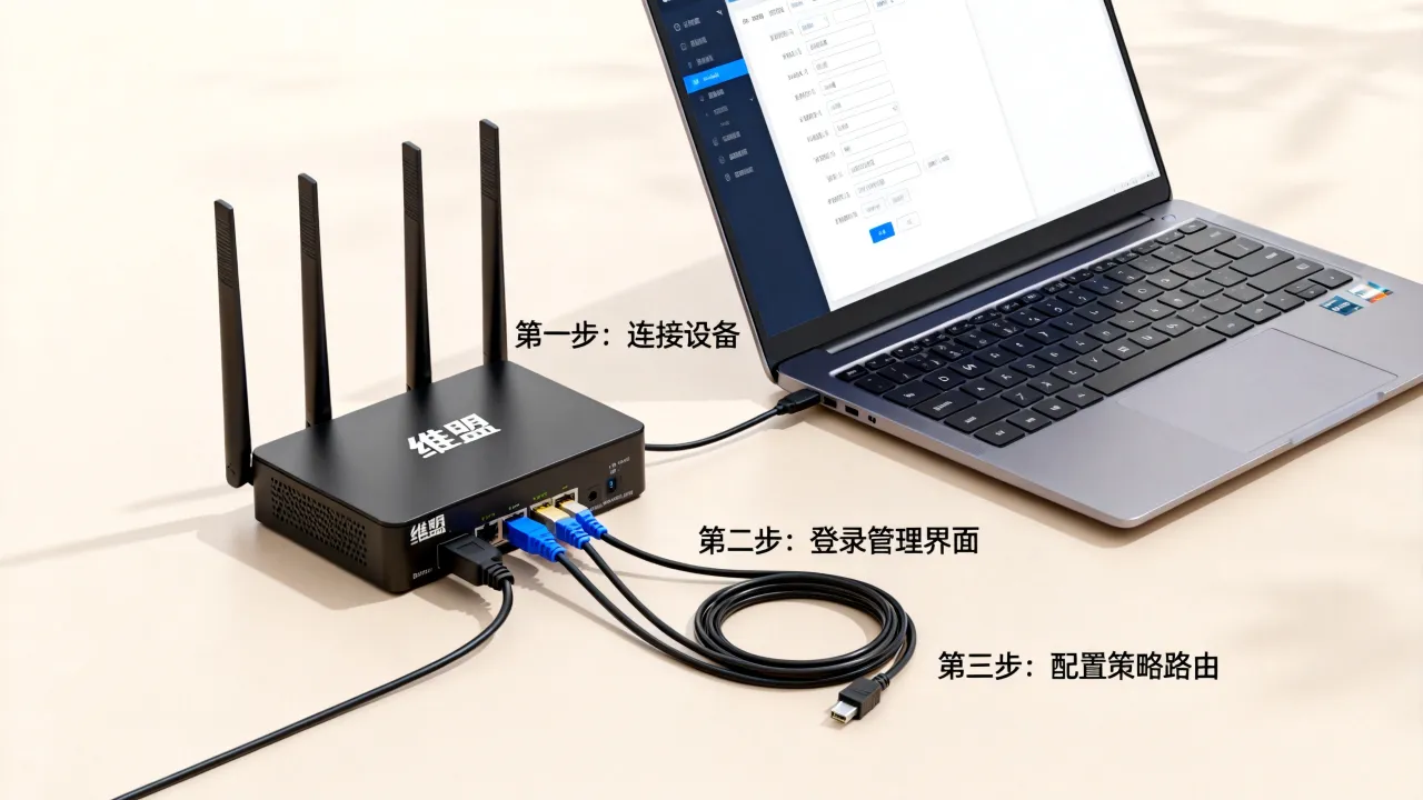 维盟路由器策略服务器怎么设置？策略路由配置详细步骤