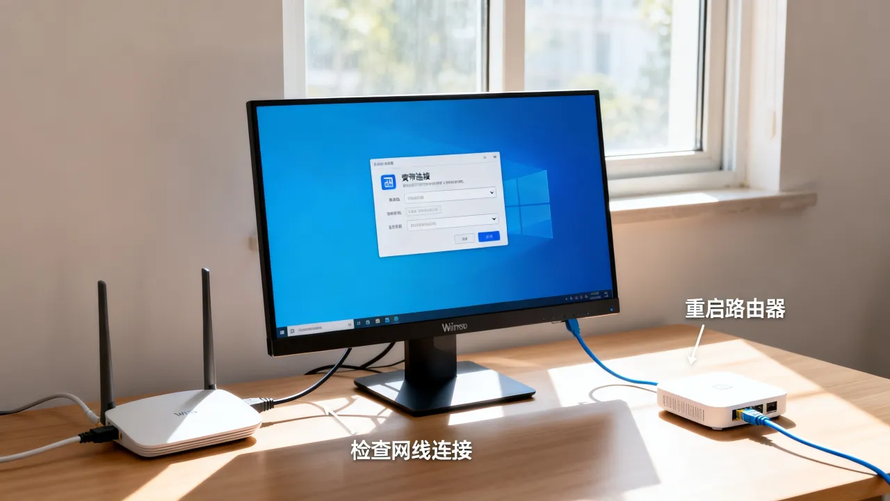新安装win10连接宽带连接服务器怎么办，win10宽带连接服务器无响应怎么解决？