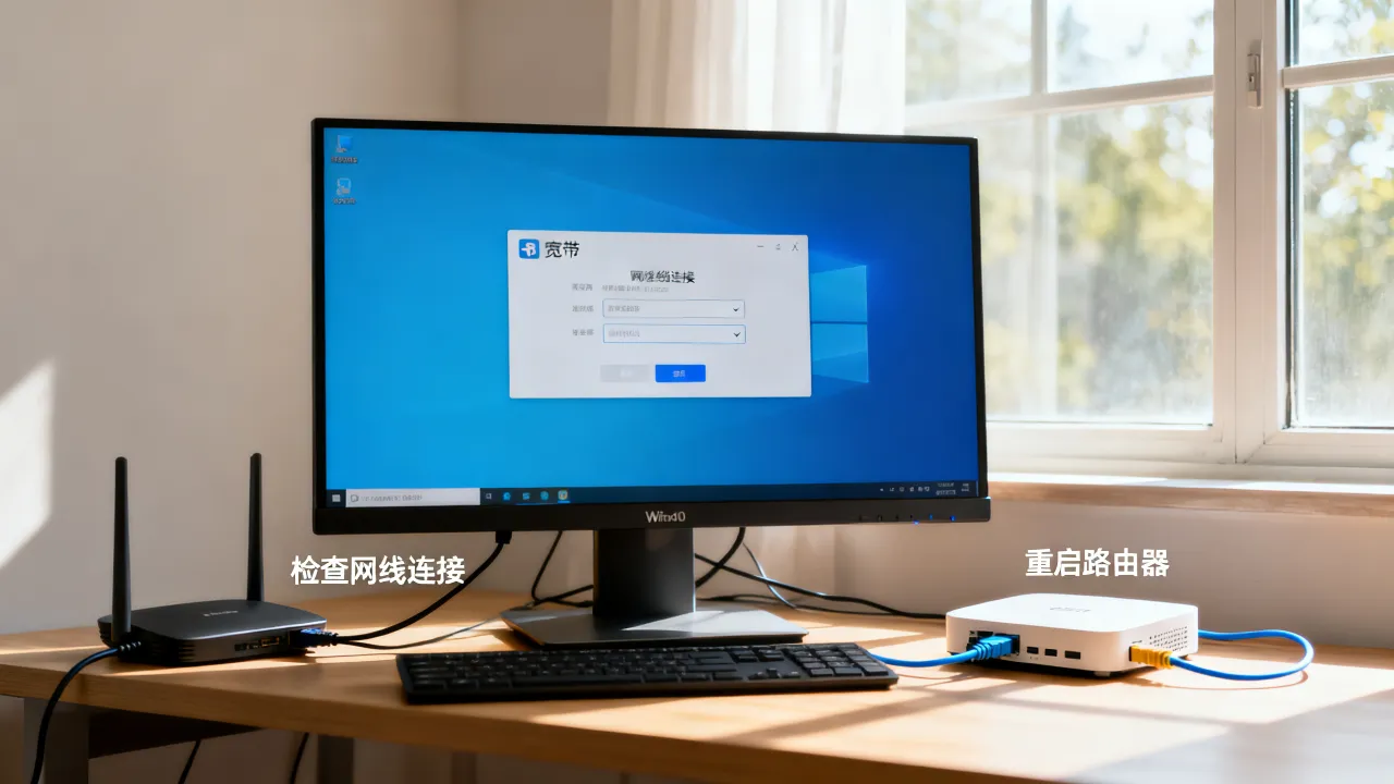 新安装win10连接宽带连接服务器怎么办，win10宽带连接服务器无响应怎么解决？