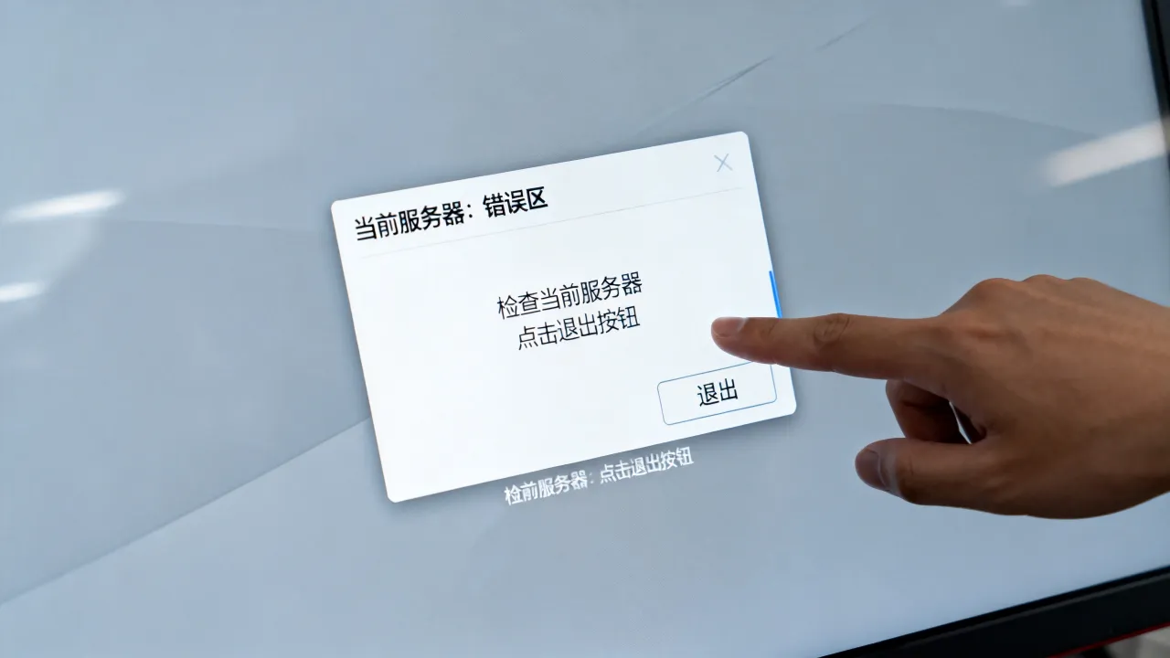为什么进错服务器，进错服怎么办，误入其他区怎么退出