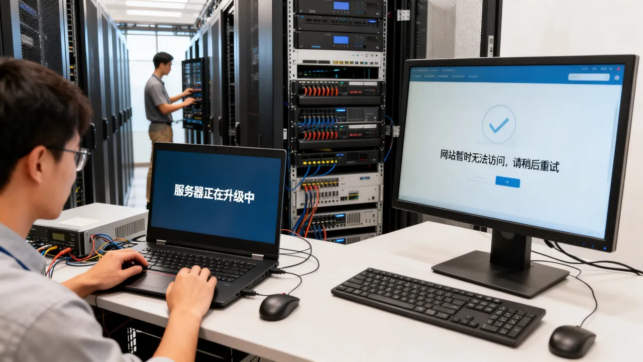为什么服务器正在升级，服务器升级期间网站打不开怎么办