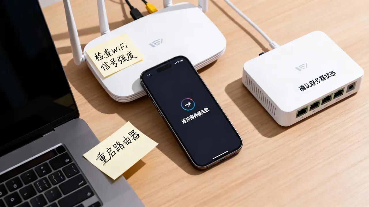 为什么连上WiFi还连不上服务器，连接服务器失败怎么办？