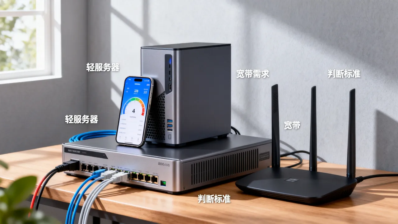 个人使用轻服务器宽带选多少合适，怎么判断够不够？