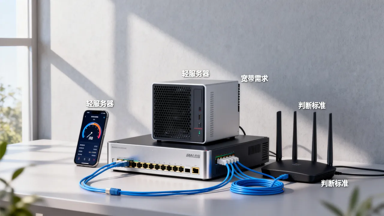 个人使用轻服务器宽带选多少合适，怎么判断够不够？