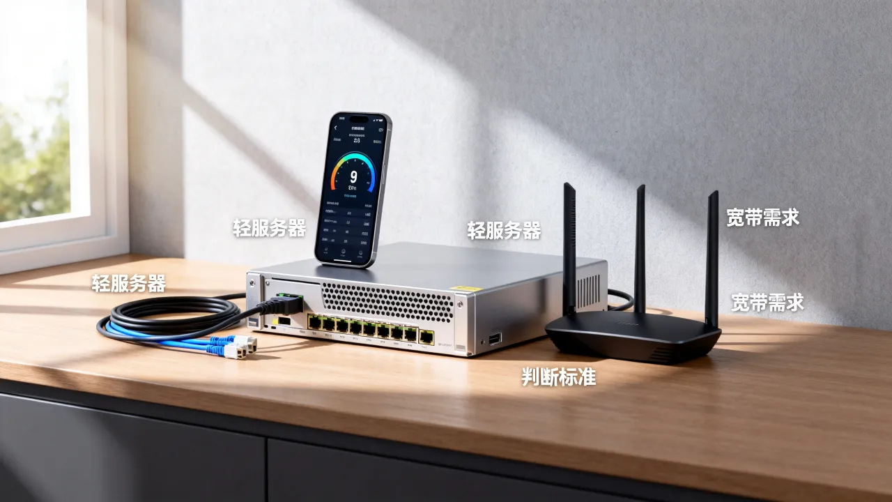 个人使用轻服务器宽带选多少合适，怎么判断够不够？