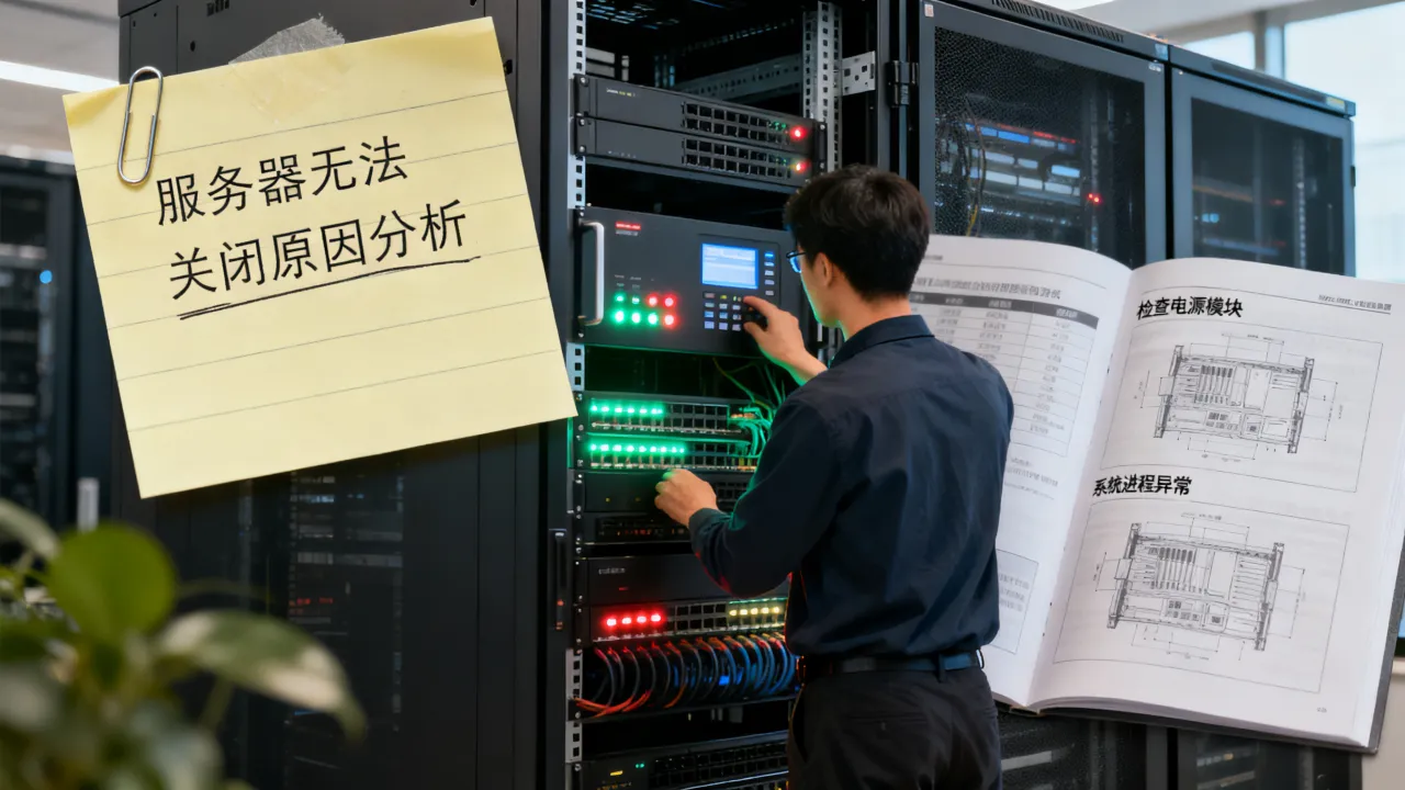 为什么服务器关不了，服务器无法关闭是什么原因怎么解决