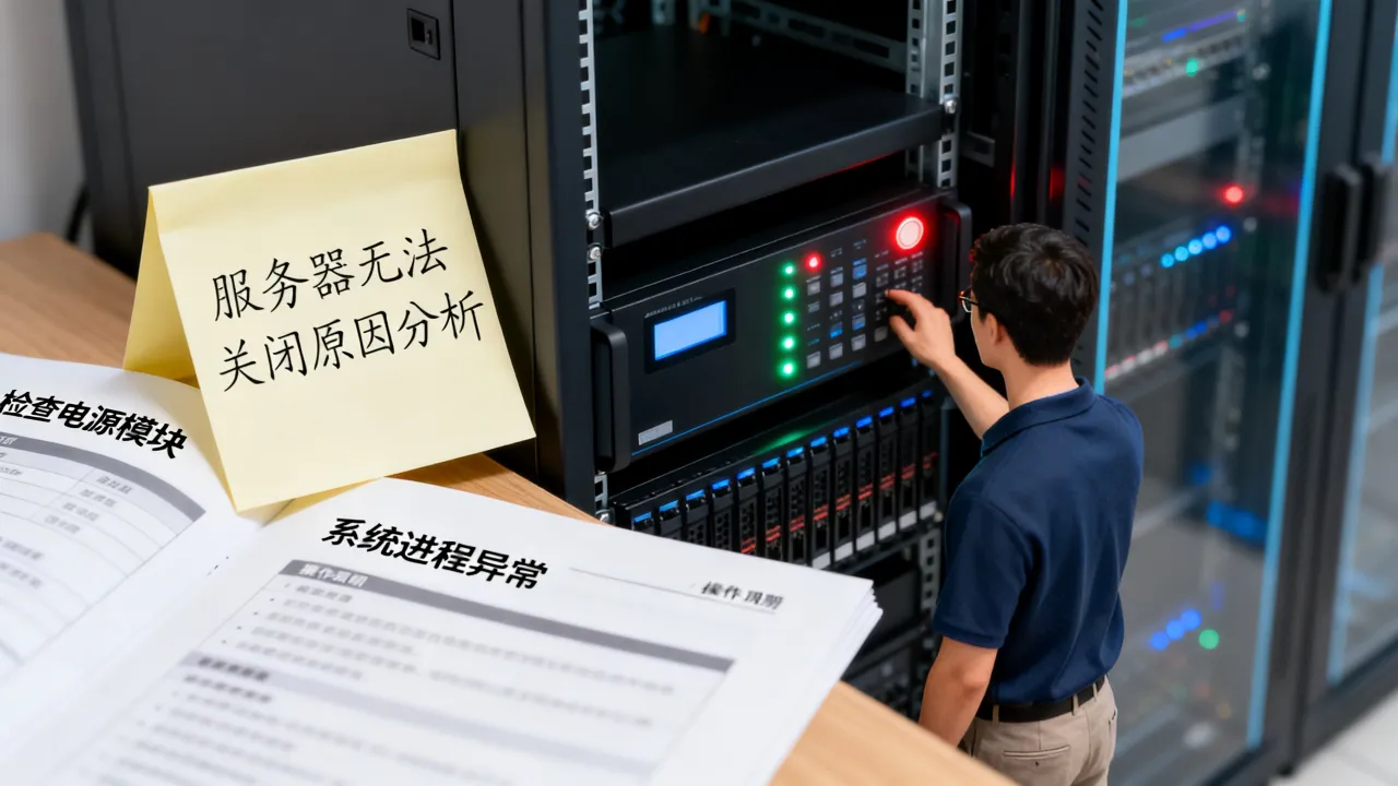 为什么服务器关不了，服务器无法关闭是什么原因怎么解决