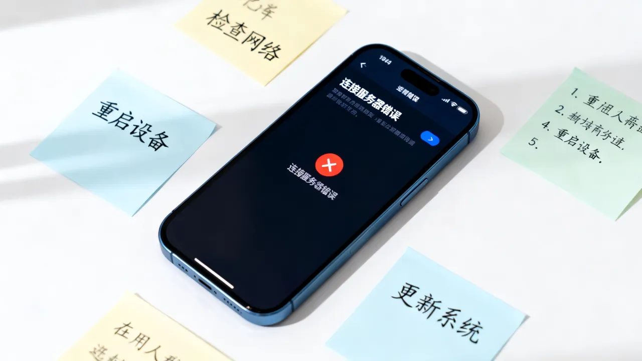 苹果id为什么链接服务器错误，苹果id连接服务器失败怎么解决？