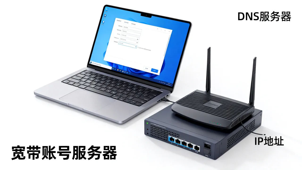 提供宽带账号的服务器是什么，宽带账号服务器怎么查
