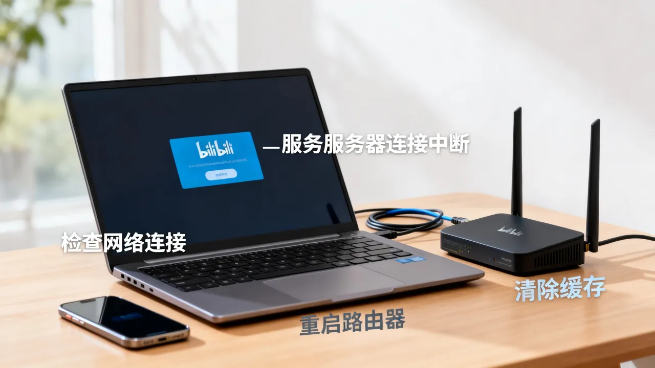 bilibili服务器连接中断怎么办，链接终端修复方法