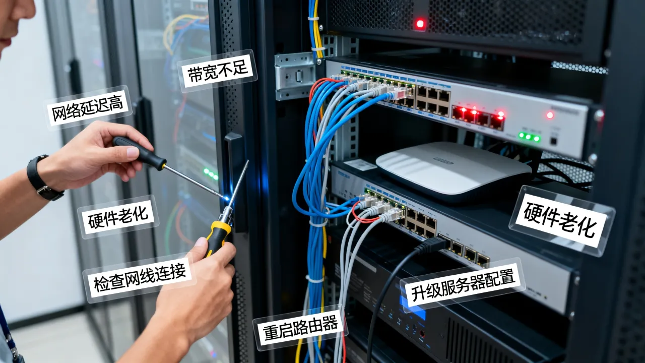 服务器上网速度慢是什么原因，服务器网速慢怎么解决