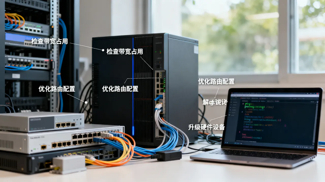 服务器宽带不够导致掉包怎么办，网络延迟高如何解决？
