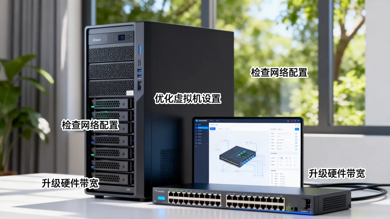 虚拟机跑服务器网速慢怎么办，虚拟机服务器网速慢怎么解决