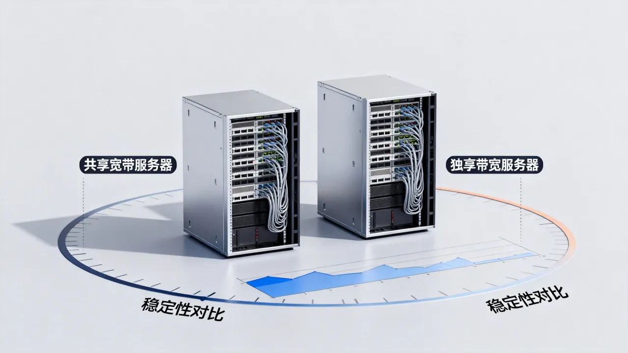 共享宽带服务器稳定吗?和独享带宽有什么区别