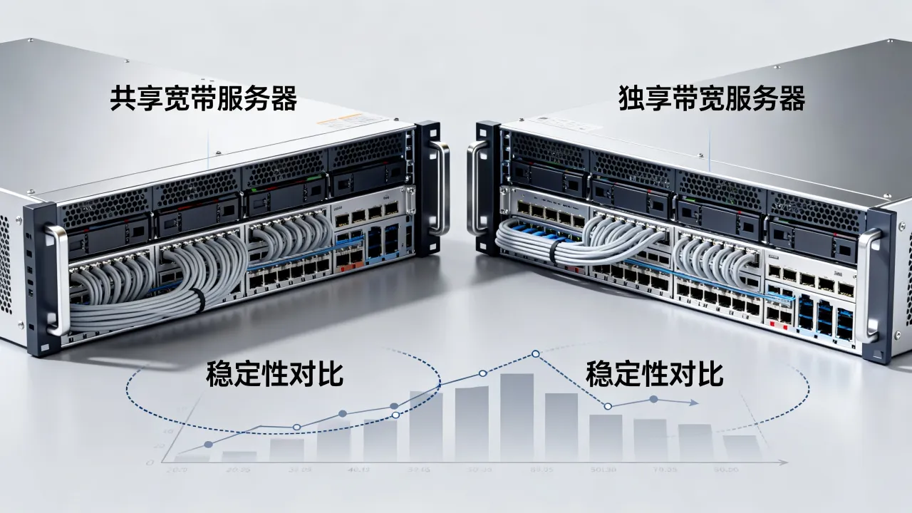共享宽带服务器稳定吗？和独享带宽有什么区别