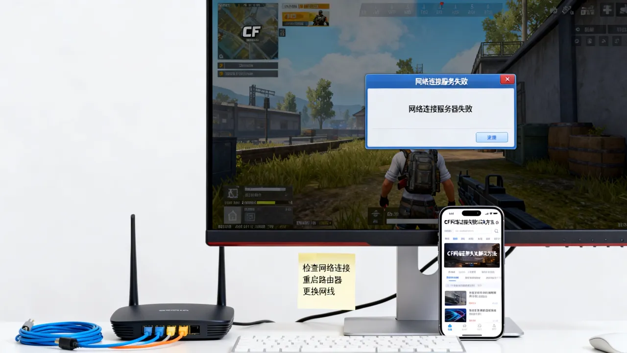 为什么玩CF老出现由于网络连接服务器失败，CF网络连接服务器失败怎么解决