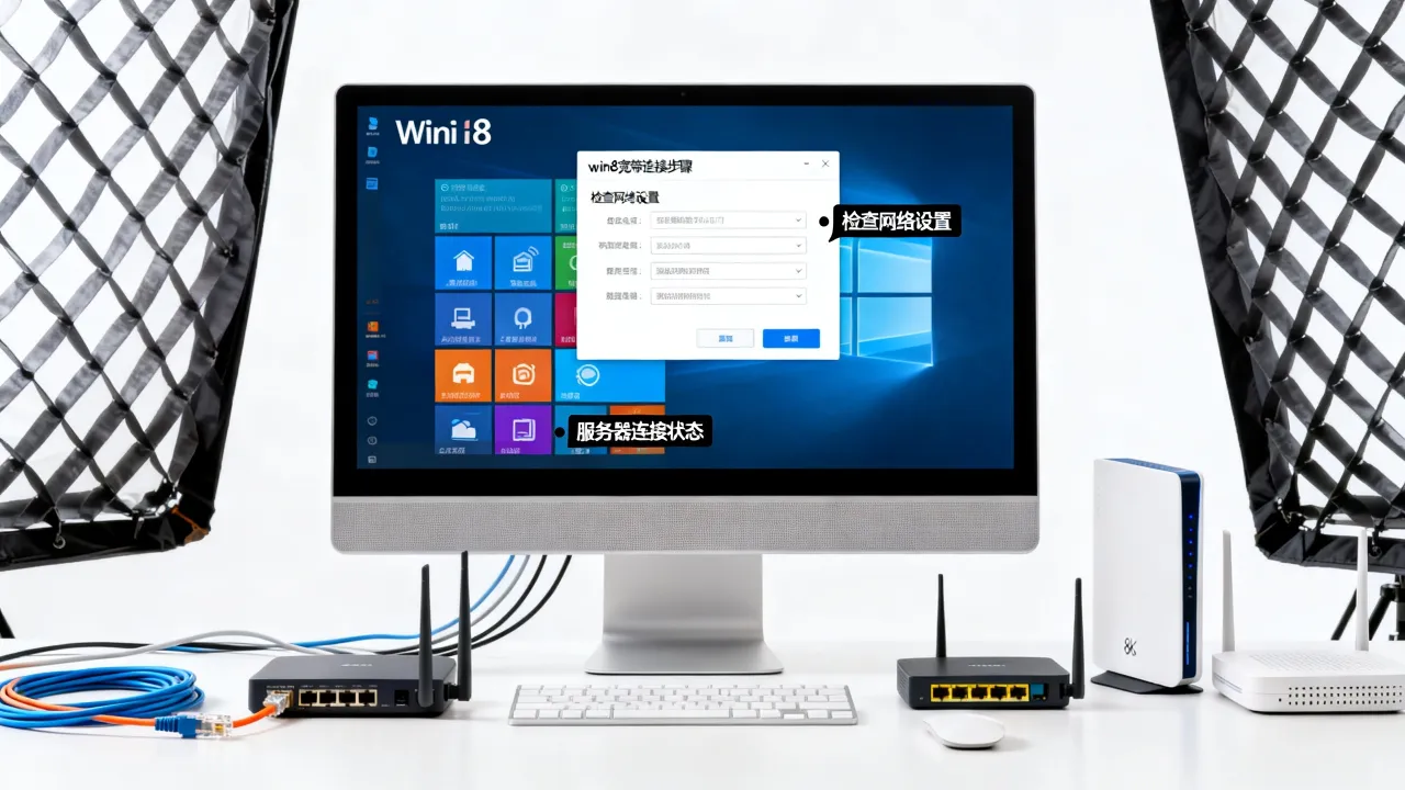 win8电脑如何连接宽带连接服务器,宽带连接失败怎么办 win8电脑如何连接宽带连接服务器,宽带连接失败怎么办