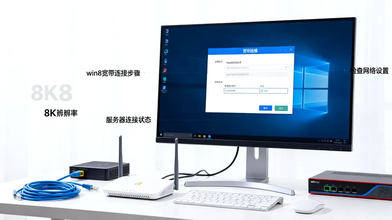 win8电脑如何连接宽带连接服务器,宽带连接失败怎么办 win8电脑如何连接宽带连接服务器,宽带连接失败怎么办