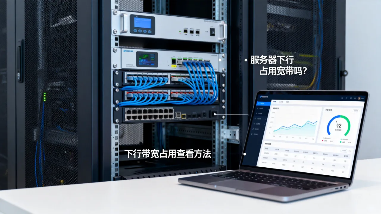 服务器下行占用宽带吗，服务器下行带宽占用怎么查看？
