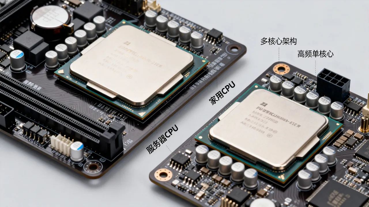 服务器为什么不用商用cpu？服务器CPU和家用CPU有什么区别