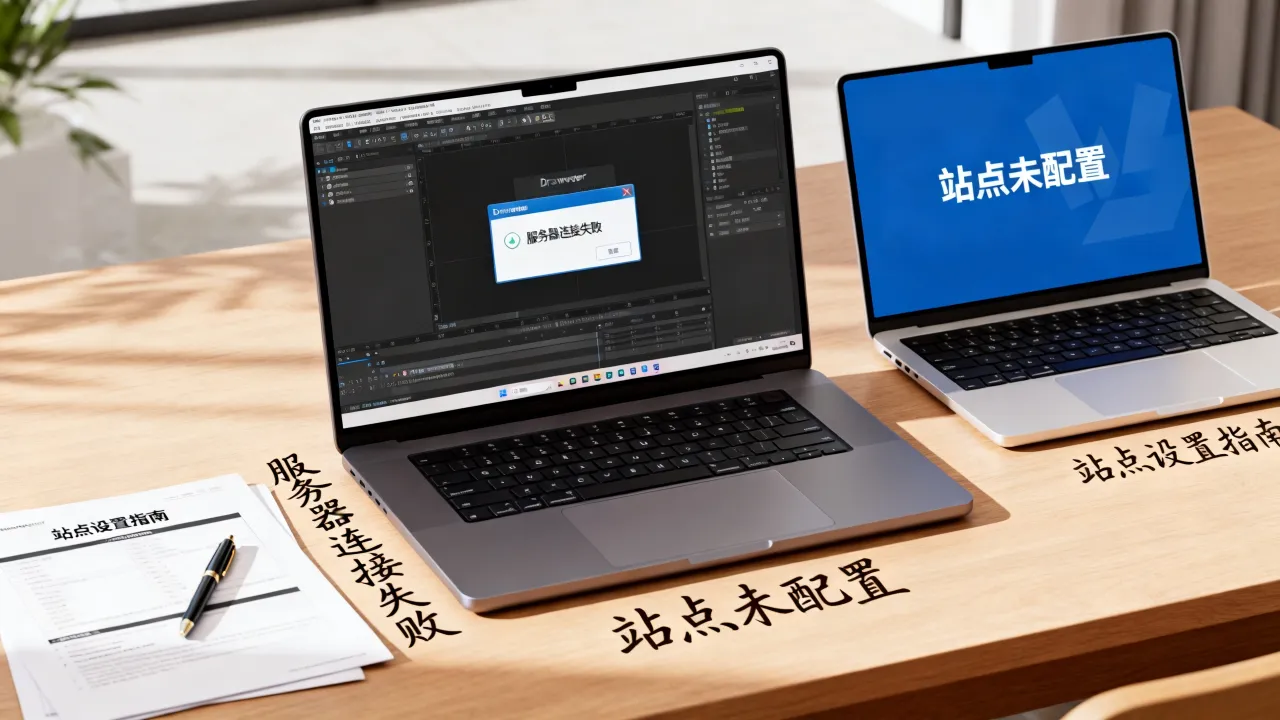 为什么dw打开服务器没有站点，dw站点不显示的原因是什么？