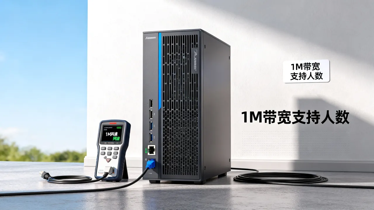 服务器1m网速够用吗？服务器1m带宽能支持多少人同时访问？