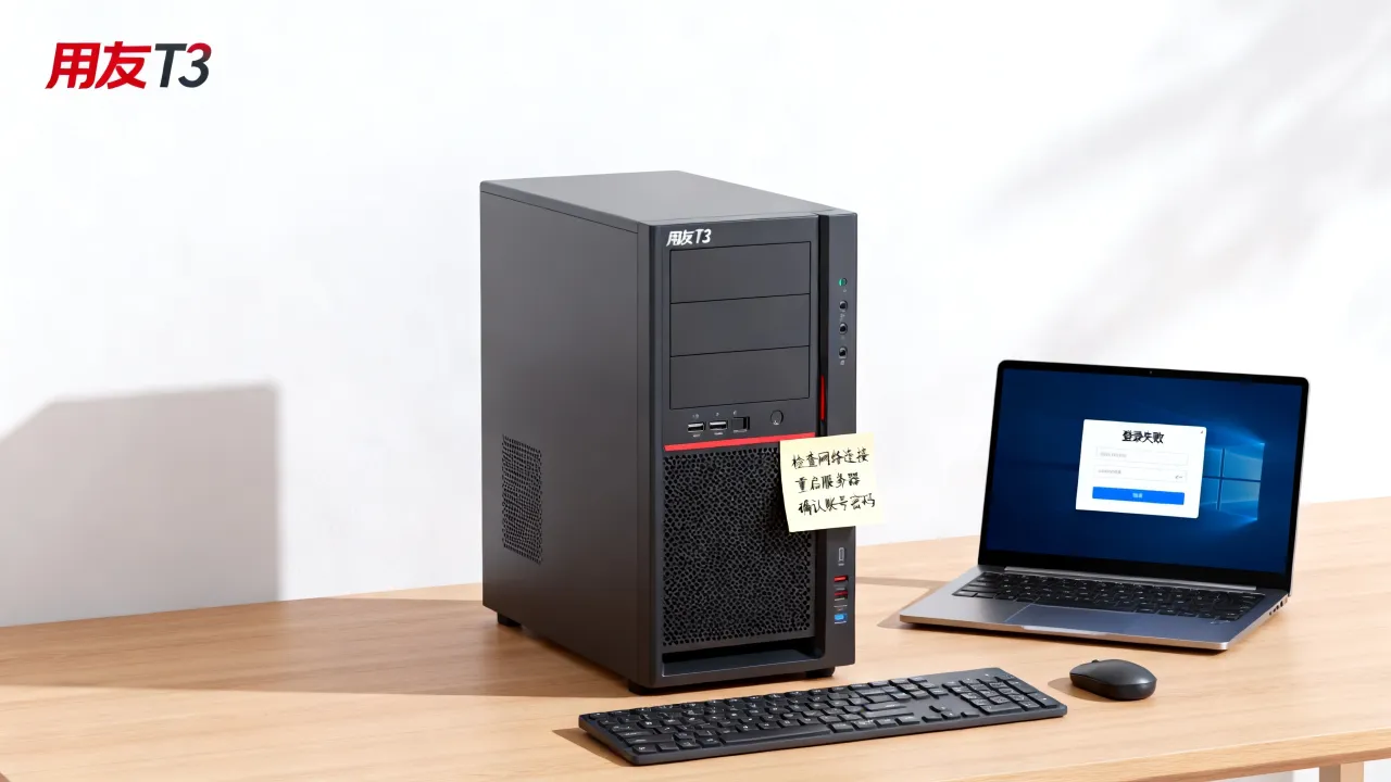 用友t3服务器为什么登陆失败，登录失败怎么解决